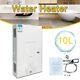 10l 2.64 Gpmtankless Natural Gas Water Heater With Shower Kit Stainless Steel