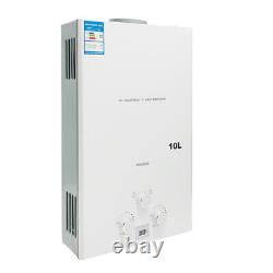 10L 2.64 GPMTankless Natural Gas Water Heater with Shower Kit Stainless Steel