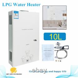 10L 2.6GPM Lpg Gas Propane Tankless Water Heater Instant Hot Water Boiler Shower