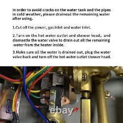 10L 2.6GPM Tankless LPG Propane Gas Water Heater On-Demand Water Boiler withShower