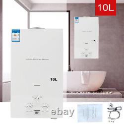 10L 20KW Portable NG Water Heater Natural Gas Tankless Instant Heater Shower Kit