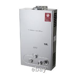 10L LPG Propane Gas Tankless Hot Water Heater Portable Instant Boiler