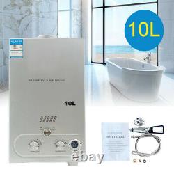 10L LPG Propane Gas Tankless Instant Hot Water Heater Heater With Shower Kit