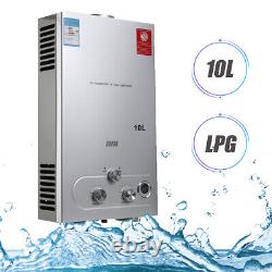 10L Portable LPG Propane Gas Hot Water Heater Tankless Instant Boiler Outdoor