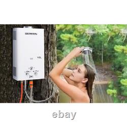 10L Portable Tankless Gas Water Heater LPG Propane Boiler Outdoor Camping Shower