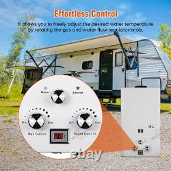 11L Gas Camping Camper Shower Instant Butane Water Heater LPG Propane Tankless