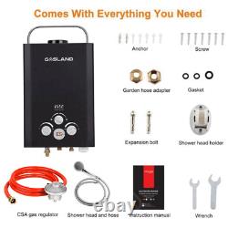 11kW Instant Hot Water Heater Tankless Gas Boiler LPG Propane 6L Camping Shower