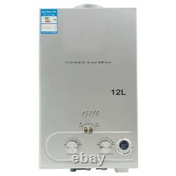 12L 24KW Natural Gas Water Heater Tankless Digital Display With Shower Kit