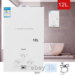 12L 3.2GPM Tankless LPG Liquid Propane Gas Instant Hot Water Heater Household