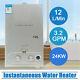 12l Lpg Propane Gas Tankless Instant Hot Water Heater With Shower Kit 24kw
