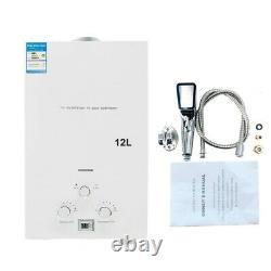 12L Natural Gas Tankless Water Heater On-Demand Instant House Indoor Shower Kit
