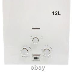 12L Propane Gas LPG Hot Water Heater Instant Heating Tankless With Shower Kit