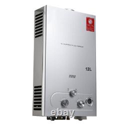 12L Propane Gas LPG Tankless Hot Water Heater On-Demand Shower Kit 24KW