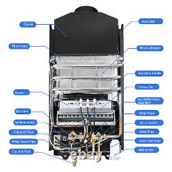 12L Tankless Gas Water Heater RV Camping Instant Propane Water Heater LPG