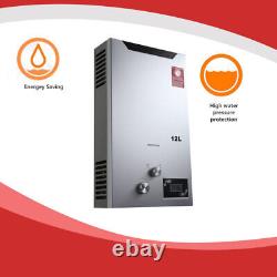 12L Tankless LPG Liquid Propane Gas Water Heater 24KW On-Demand Gas Water Burner