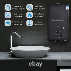 12L Tankless Propane Gas Hot Water Heater Camping Shower Instant Water Heater