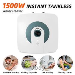 1500W Electric Tankless Instant Hot Water Heater Under Sink Tap Bathroom Kitchen