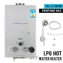 16KW 8L Gas LPG Propane Tankless Instant Hot Water Heater Boiler Shower