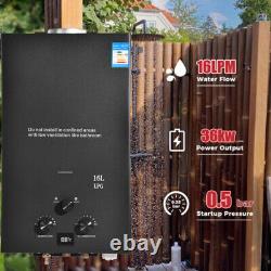 16L LPG Portable Gas Hot Water Heater Instant Camp Shower Boiler Horse Caravan