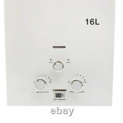 16L LPG Propane Gas Tankless Hot Water Heater Camping with Shower Kit