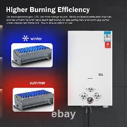 16L Propane Gas Tankless Instant LPG Hot Water Heater Boiler With Shower Hbnewij