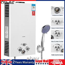 16L Propane Gas Tankless Instant LPG Hot Water Heater Boiler With Shower Kit