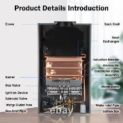 16L Propane Gas Tankless Instant LPG Hot Water Heater Boiler With Shower Znhhxld