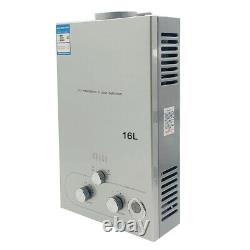 16L Propane Hot Water Heater Gas LPG Tankless 32KW On-Demand Shower Kit