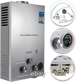 18L 4.8GPM Instant Hot Water Heater Tankless Gas Boiler Natural Gas Shower Kit
