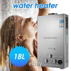 18L 4.8GPM Tankless Natural/Propane Gas Hot Water Heater OnDemand Instant Boiler