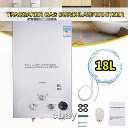 18L Gas Water Heater Propane Gas LPG Tankless Instant Boiler With Shower Kit UK