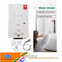 18L Hot Water Heater System Outdoor Tankless Gas LPG Water Heating Boiler 2800Pa