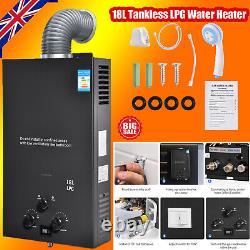 18L Instant Hot Water Heater 36KW Gas Boiler Tankless LPG Water Boiler UK