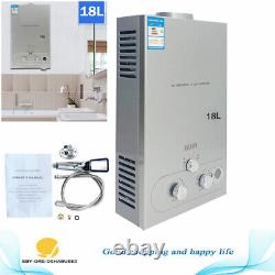 18L LPG Hot Tankless Instant Water Heater with Shower Kit 36KW 4.8 GPM
