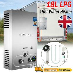 18L LPG Hot Water Heater Propane Gas Tankless Instant Boiler Portable Shower Kit