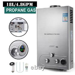 18L LPG Propane Gas Tankless Instant Hot Water Heater Boiler Kit 2 YEAR WARRANTY