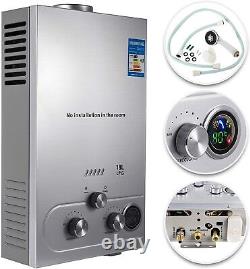 18L LPG Propane Gas Tankless Instant Hot Water Heater Boiler Shower Kit Portable