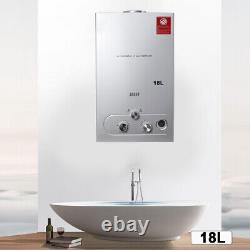 18L LPG Propane Gas Tankless Water Heater Instant Hot Water Heater Camping