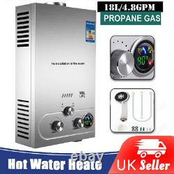 18L LPG Propane Gas Water Heater Tankless Instant Hot Water Heater Boiler Burner