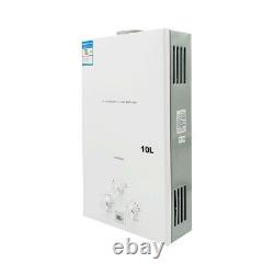 20KW 10L Portable Natural Gas Hot Water Heater Tankless NG Burner with Shower Kit