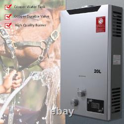 20L Tankless Shower Gas Water Heater LPG Instant Water Heater with Shower Kit