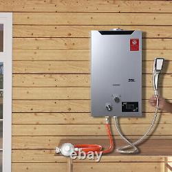 20L Tankless Shower Gas Water Heater LPG Instant Water Heater with Shower Kit