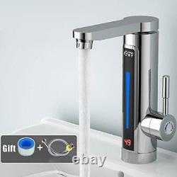 220V Mixer Tap Instant Tankless Electric Hot Water Heater Faucet Stainless