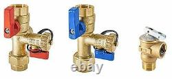 3/4 Gas Tankless Water Heater Isolation Installation Complete Kit Lead-Free