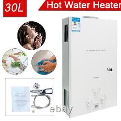 30L Instant Gas Hot Water Heater Tankless Gas Boiler LPG Propane +Shower Kits UK