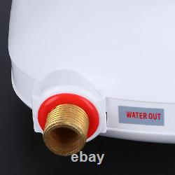 3500W Bathroom Electric Tankless Water Heater Instant Hot Under Sink Kitchen
