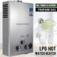 4.8gpm 18l Tankless Hot Water Heater Propane Gas Instant Boiler Lpg Withshower Kit