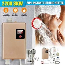 6000W 220V Electric Hot Tankless Water Heater Bathroom Kitchen Water Heater