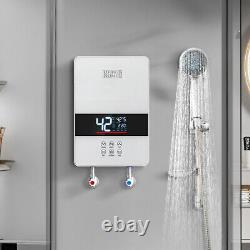 6000W 220V Electric Hot Water Heater Tankless Instant Boiler Bathroom Tankless U