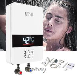 6000W 220V Electric Hot Water Heater Tankless Instant Boiler Bathroom Tankless U